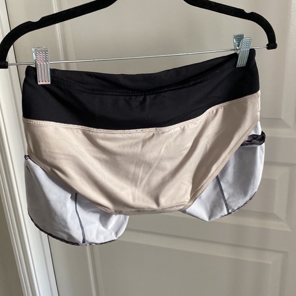 Lululemon Speed Short Mini Obscurred Black Dusty Mauve Size 4 - Picture 4 of 8